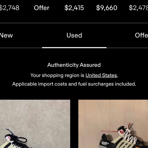 Off-White prestos, worn once. - Picture 6 of 6